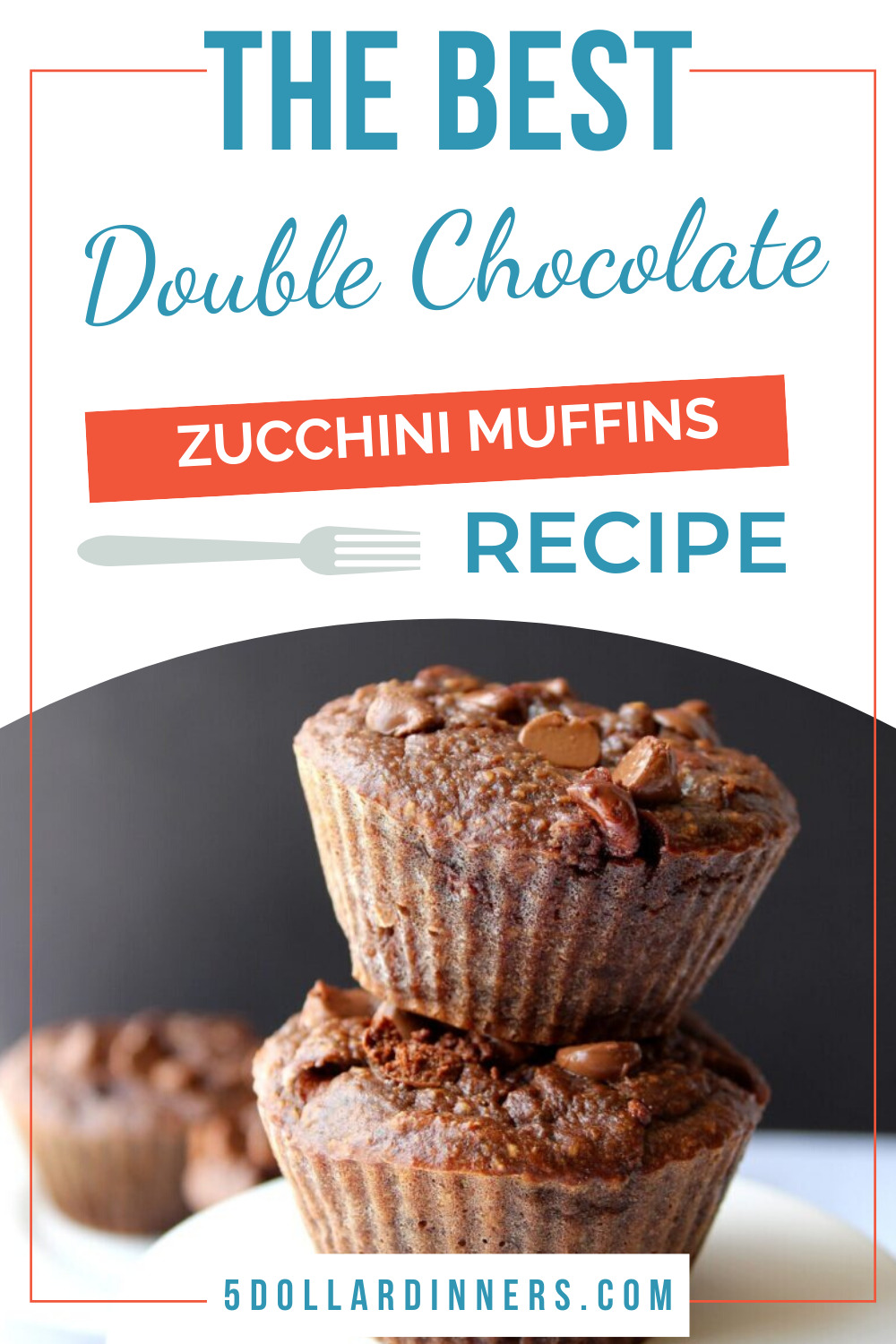 double chocolate zucchini muffins