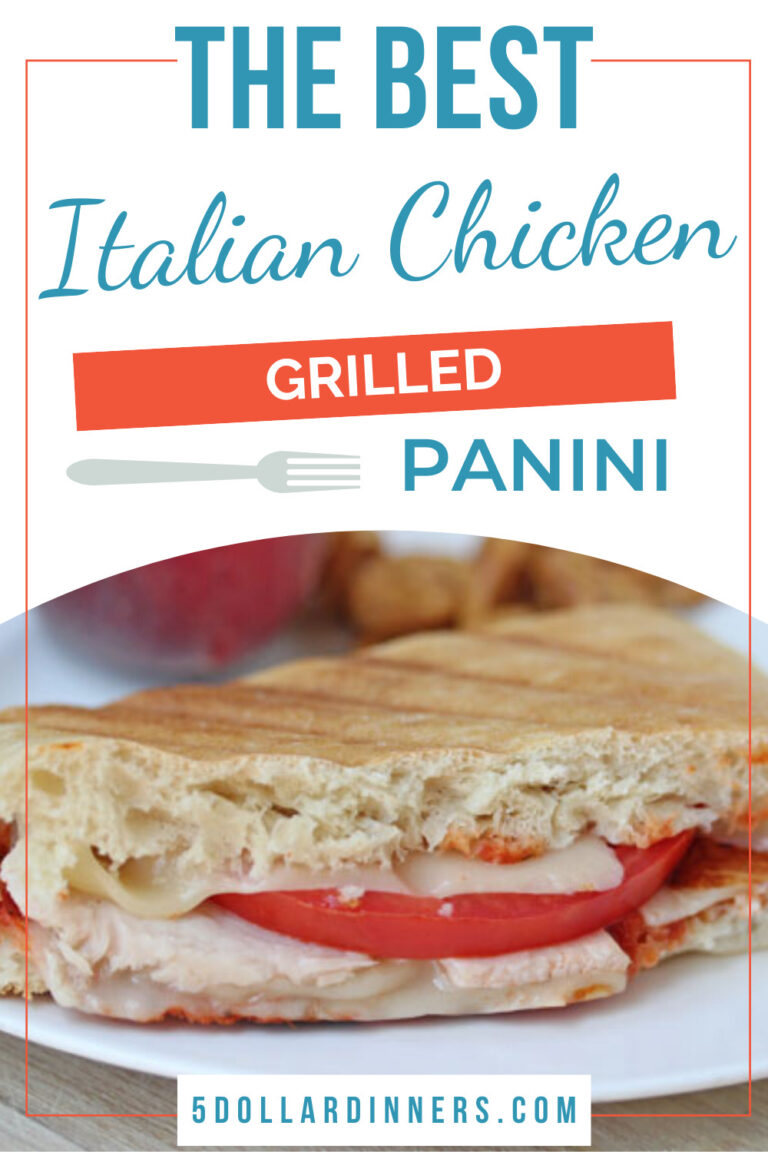 Grilled Italian Chicken Panini - $5 Dinners | Budget Recipes, Meal ...