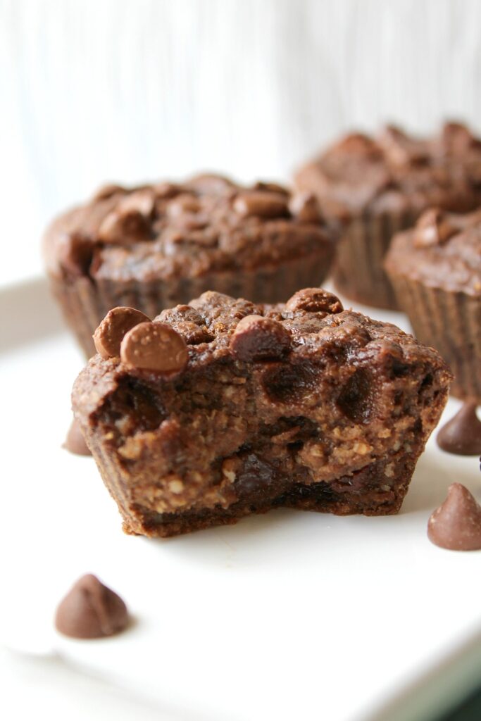 double chocolate zucchini muffins