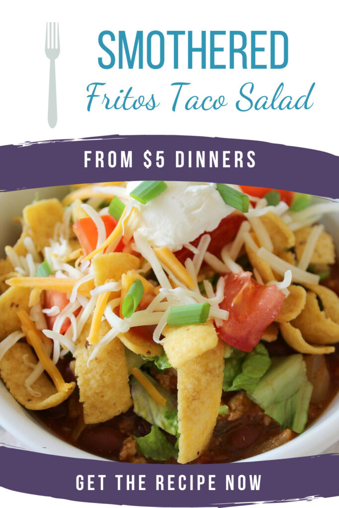 Smothered Fritos Taco Salad - $5 Dinners | Budget Recipes, Meal Plans ...