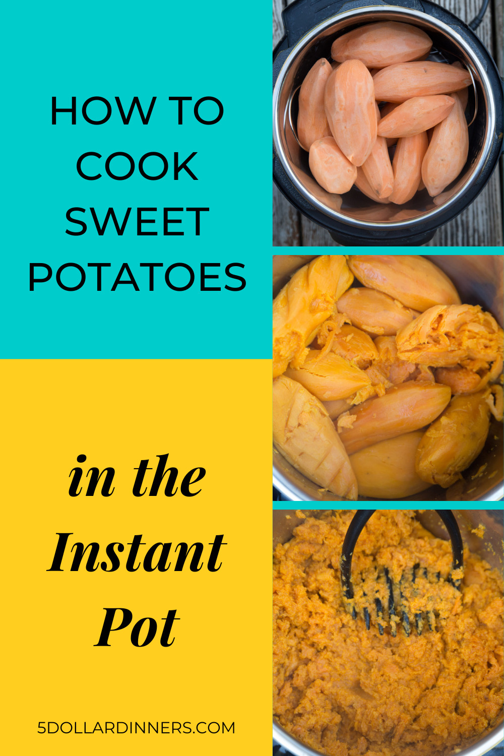 how to cook sweet potatoes in the instant pot