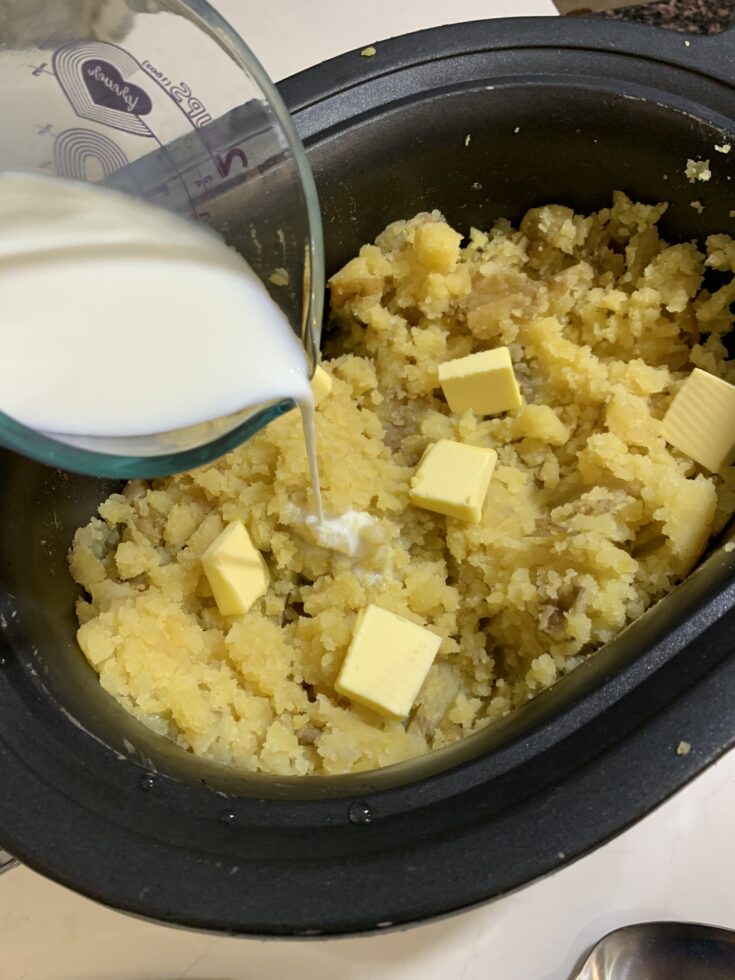 NoPeel, NoBoil Slow Cooker Mashed Potatoes 5 Dinners