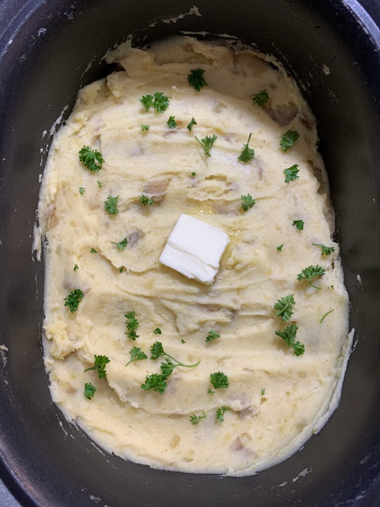 slow cooker mashed potatoes