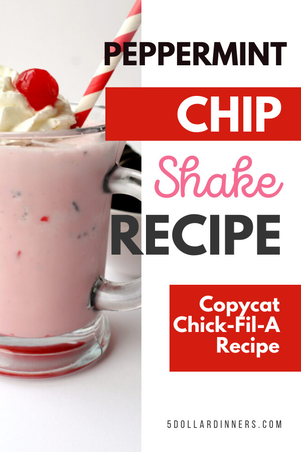 copycat chick fil a peppermint chip shake recipe