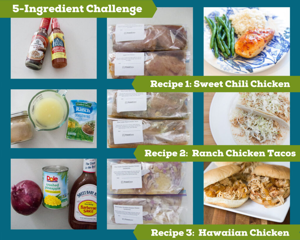 recipes for 5 ingredient challenge