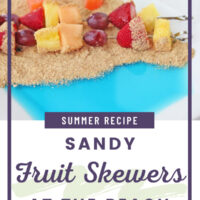 sandy beach fruit skewers