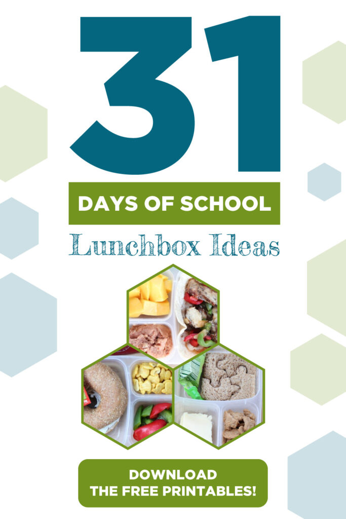 31 days of school lunchbox ideas