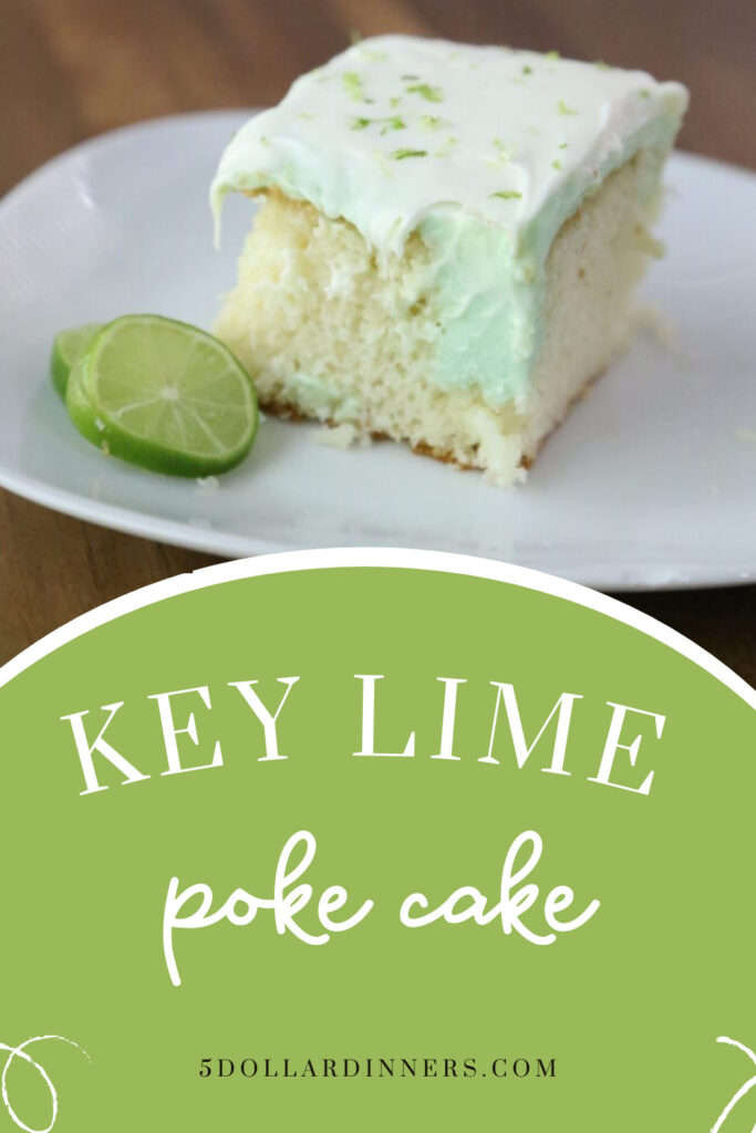 key lime poke cake