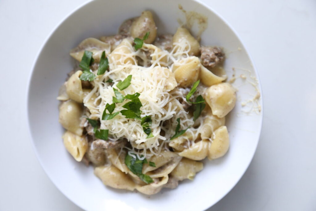 philly cheesesteak goulash