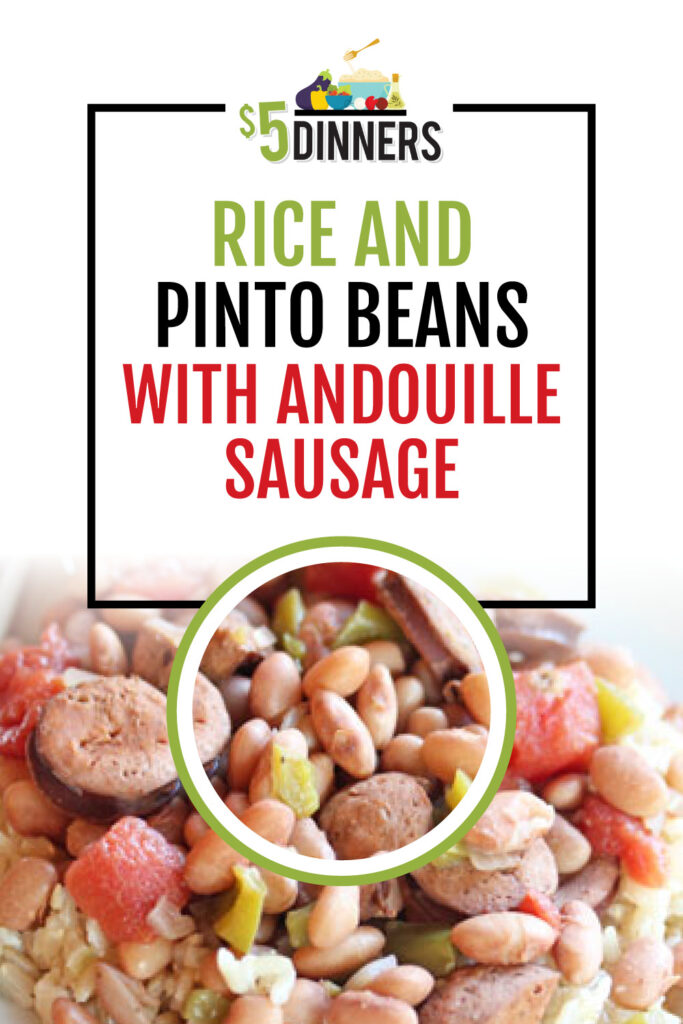 rice and pinto beans andouille sausage