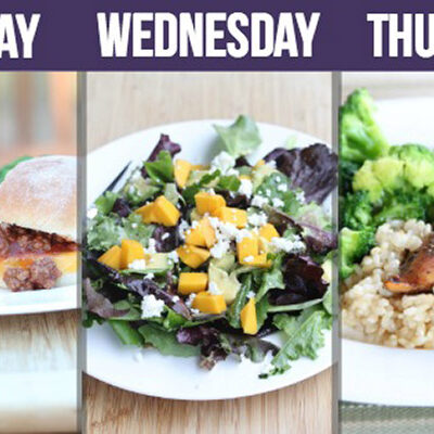 meal plan with pictures