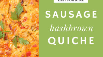 whis kid sausage hash brown quiche