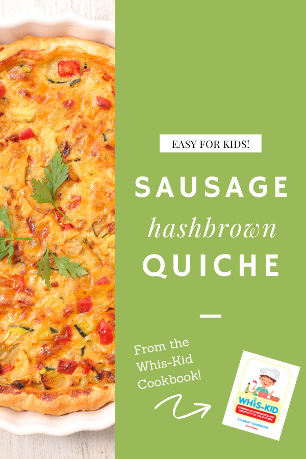 whis kid sausage hash brown quiche