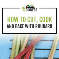 how to cut and cook rhubarb