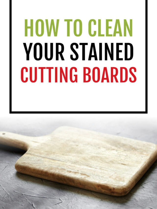 How to Clean Stained or Greasy Wooden Cutting Boards 5 Dinners
