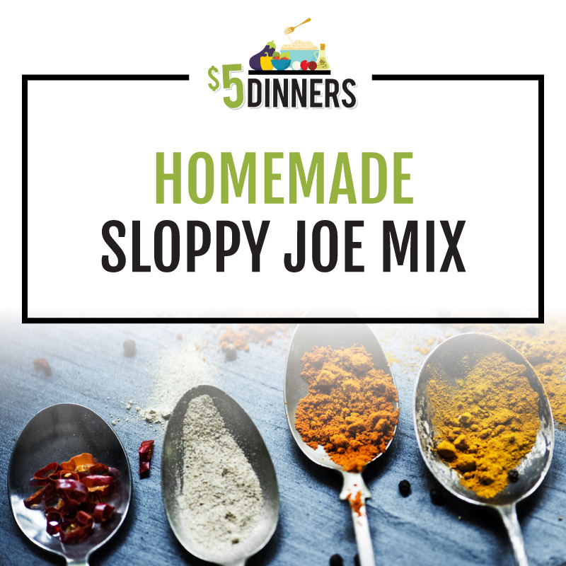 Homemade Sloppy Joe Seasoning Recipe - {Not Quite} Susie Homemaker