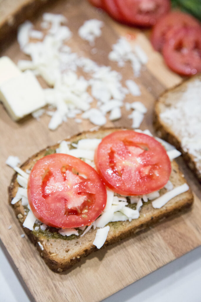 caprese grilled cheese sandwiches