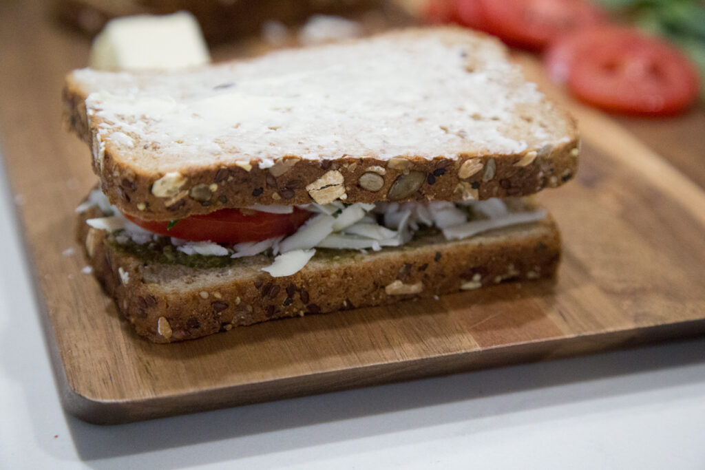 caprese grilled cheese sandwiches