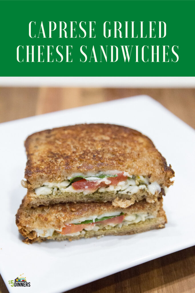 caprese grilled cheese sandwiches