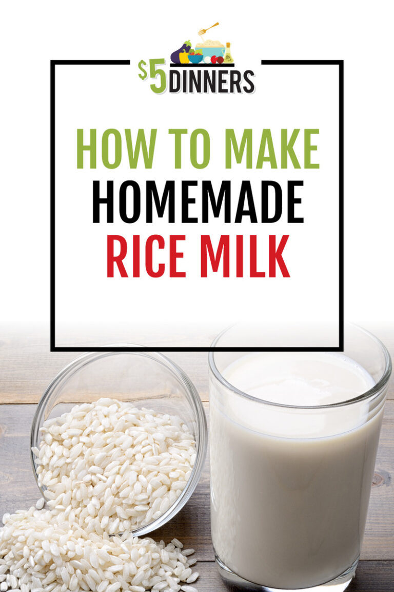 How to Make Homemade Rice Milk