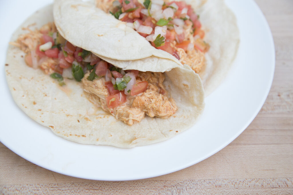 Queso Chicken Tacos