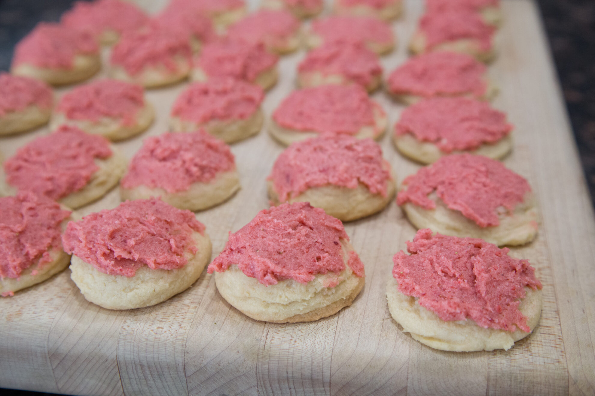 Drop Sugar Cookies with Homemade Strawberry Frosting 5 Dinners