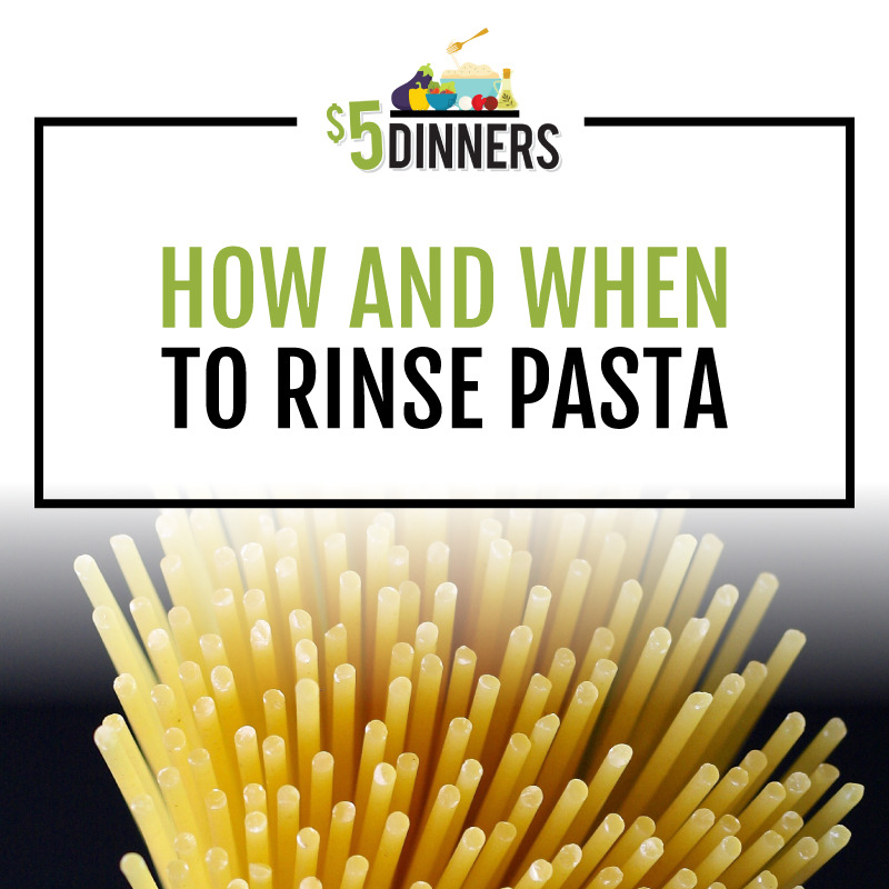 Pasta To Rinse or Not to Rinse?! 5 Dinners Budget Recipes, Meal