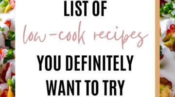 low-cook recipes