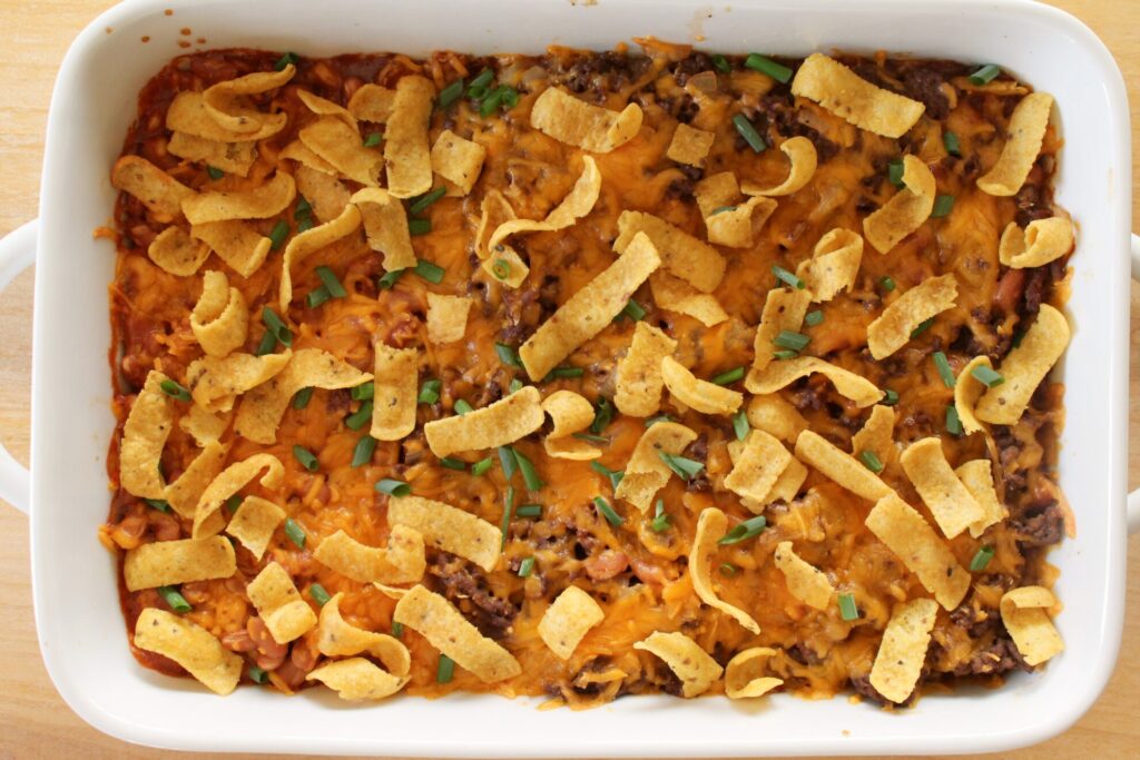 walking taco casserole recipe