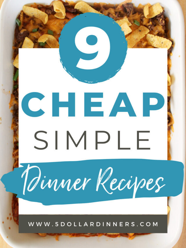 9 Cheap Dinner Recipes from $5 Dinners