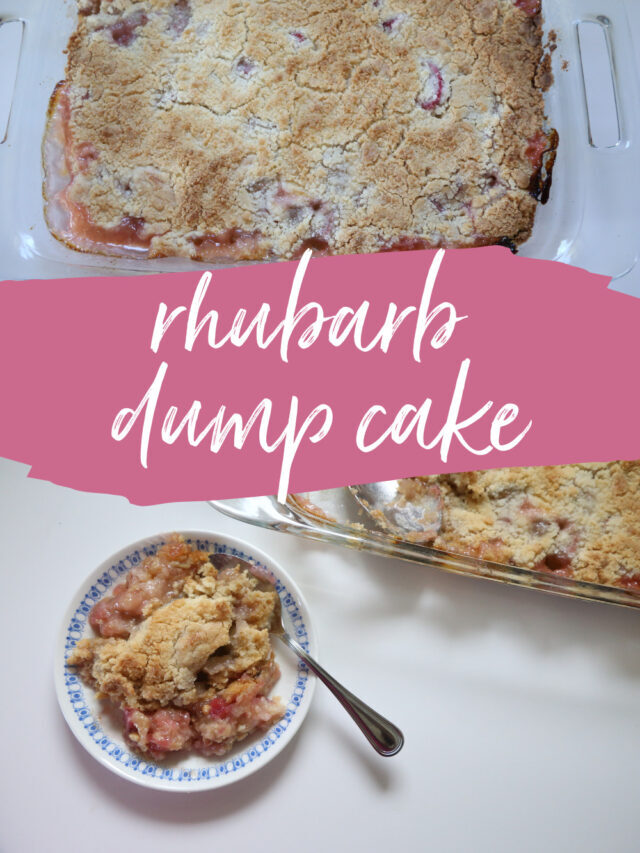 How to Make Rhubarb Dump Cake: Summer Dessert