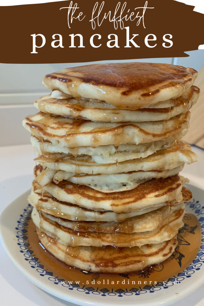 fluffy homemade pancakes