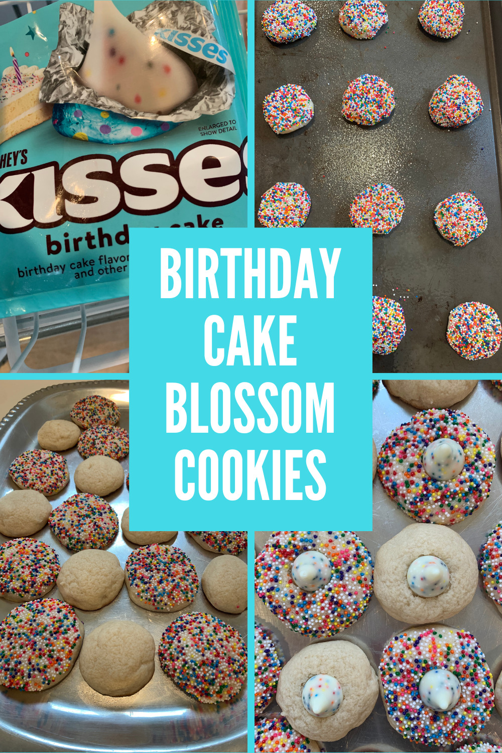 birthday cake blossom cookies
