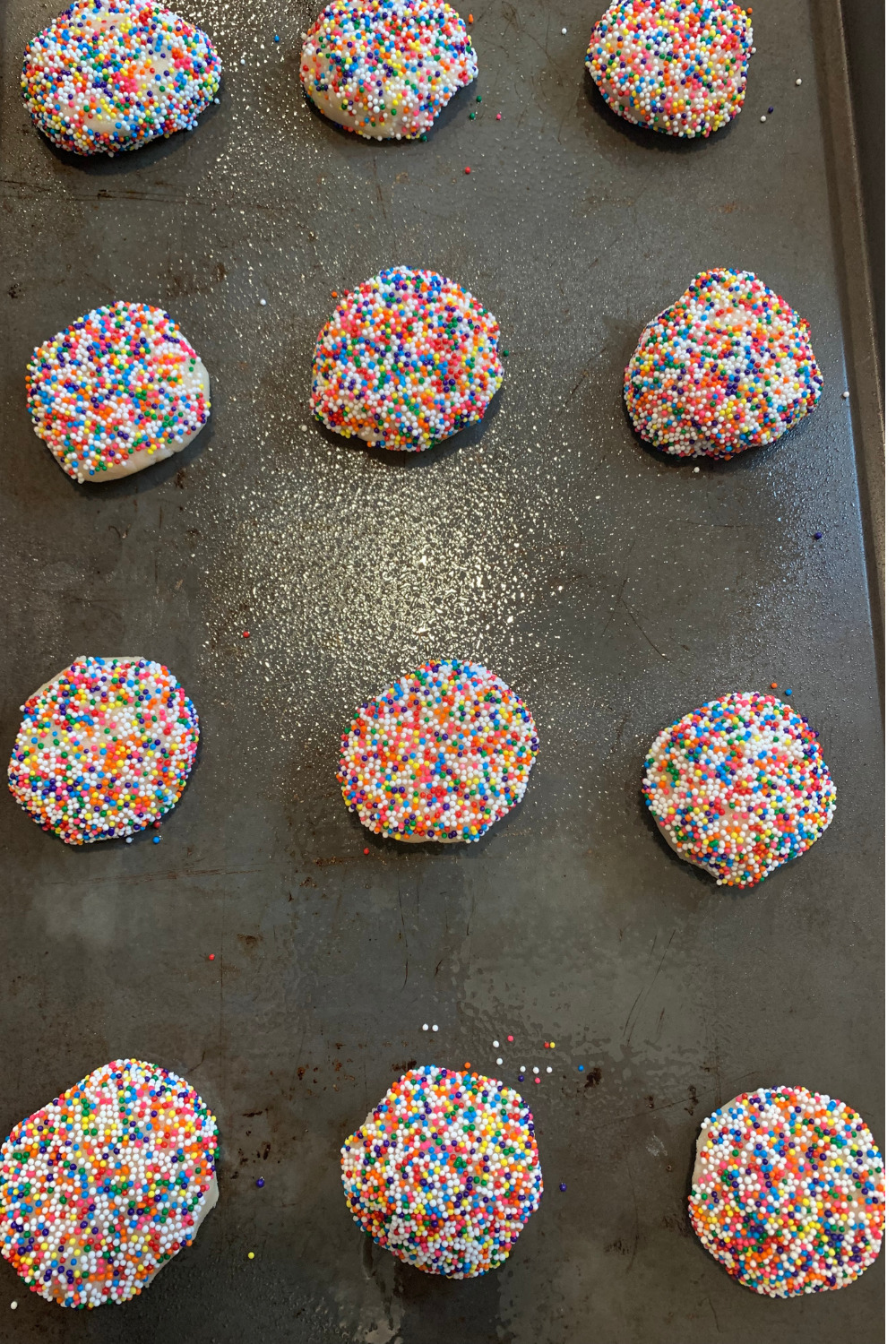 birthday cake blossom cookies