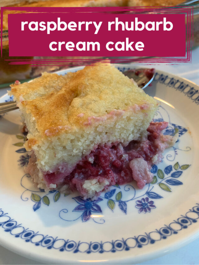 How to Make Rhubarb Cream Cake: Video Tutorial