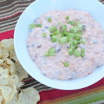 fiesta colorful dip and chips