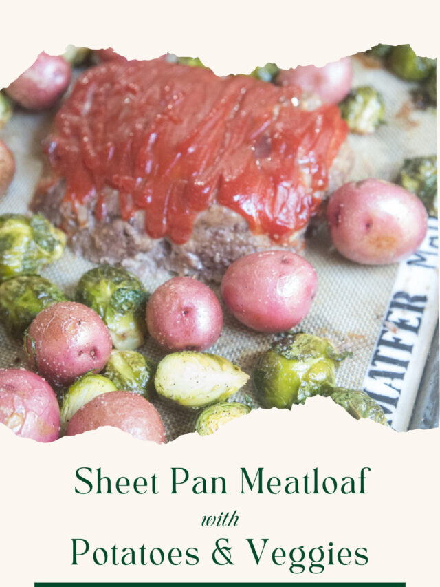 EASY FALL DINNER: Sheet Pan Meatloaf with Potatoes