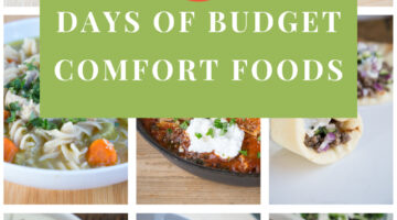 12 days of budget friendly comfort foods