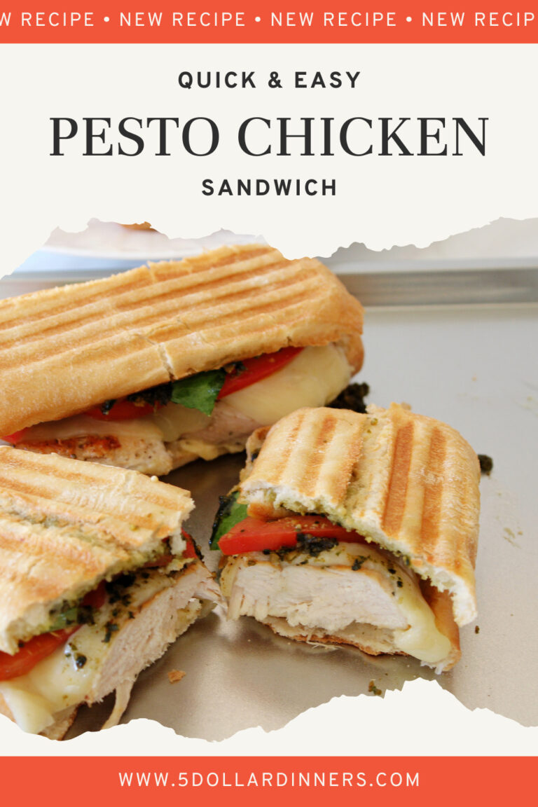 Pesto Chicken Sandwiches 5 Dinners