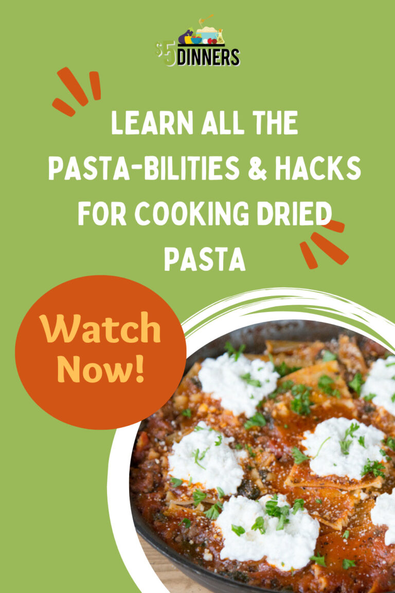 VIDEO How to Cook Dried Pasta 5 Dinners