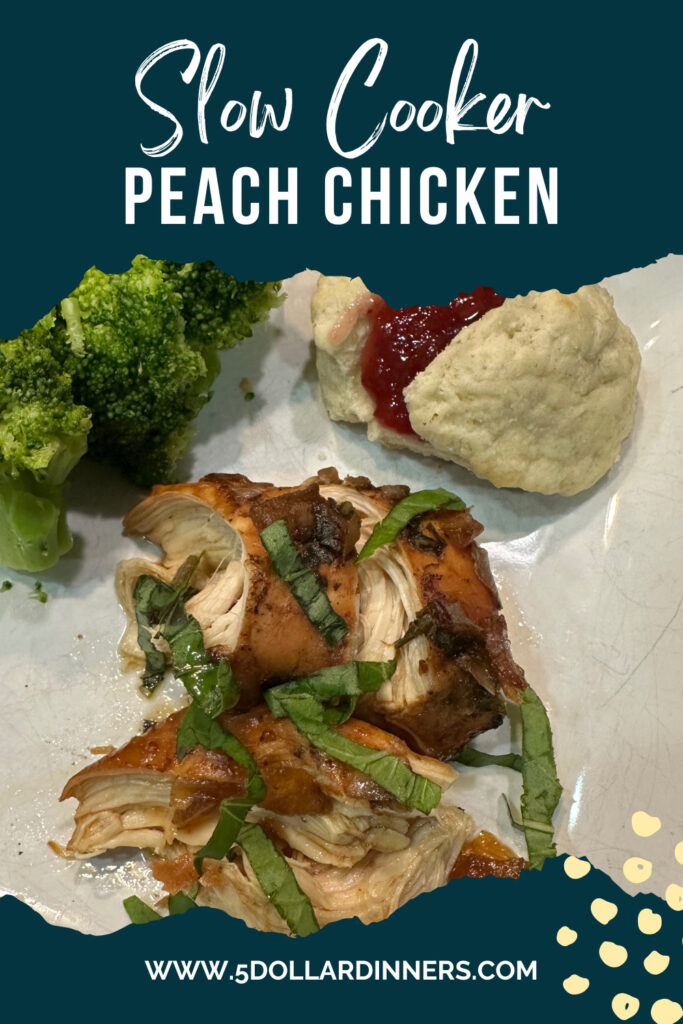 slow cooker peach chicken