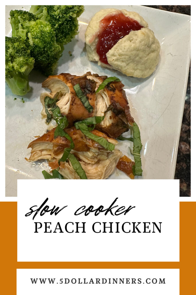 slow cooker peach chicken