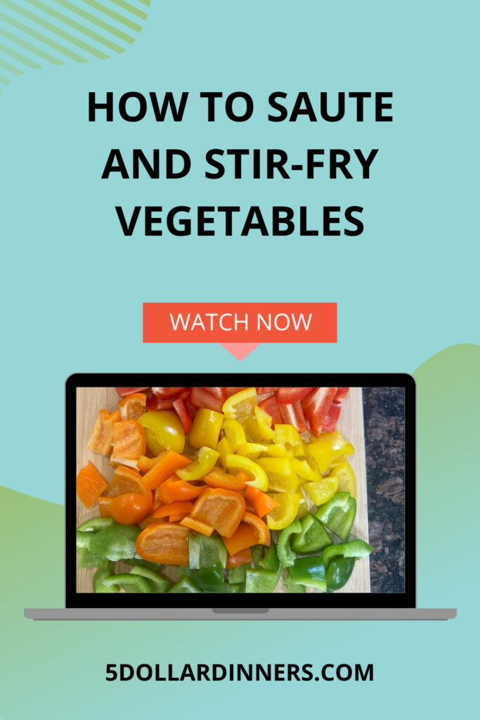 how to saute and stir-fry vegetables