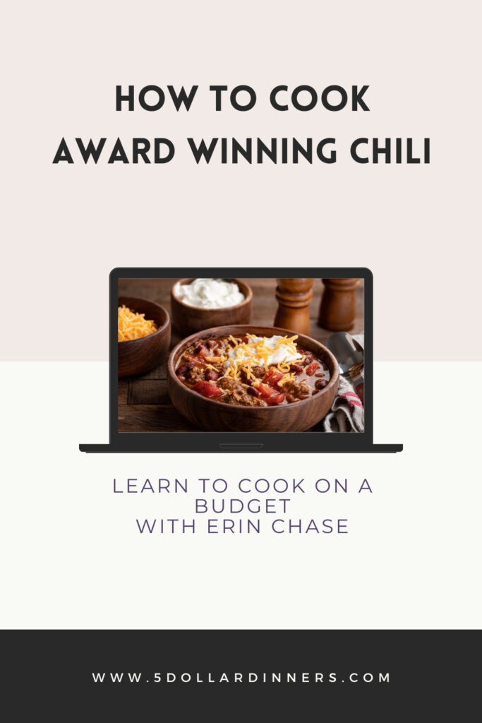 how to make award winning chili
