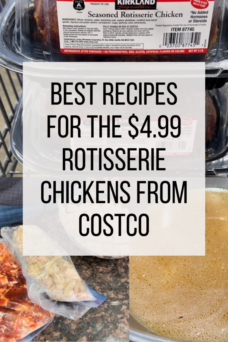 Transform 2 Rotisserie Chickens from Costco into 4 Meals for 6!