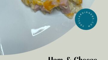 Freezer Friendly Ham & Cheese Hashbrown Bake
