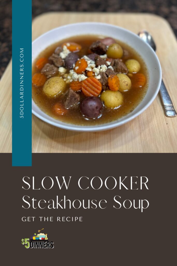 freezer friendly slow cooker steakhouse soup recipe