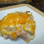Freezer Friendly Ham & Cheese Hashbrown Bake