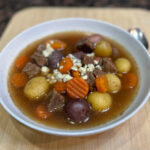 freezer friendly slow cooker steakhouse soup recipe