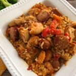 Freezer Friendly Chicken & Shrimp Jambalaya